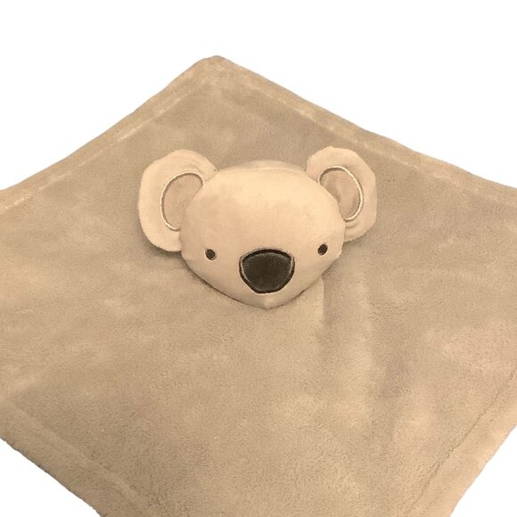 Baby Co Koala Plush Security Nursery Blanket Lovey 15" X 15" Soft Fleece Gray - Picture 2 of 8